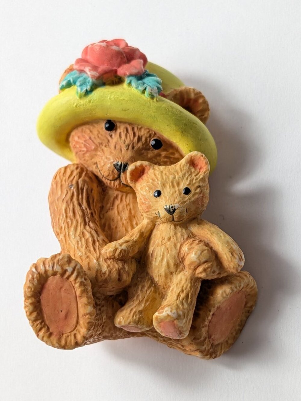 Vintage 90s Hallmark Mother Baby Bear Pin/Brooch